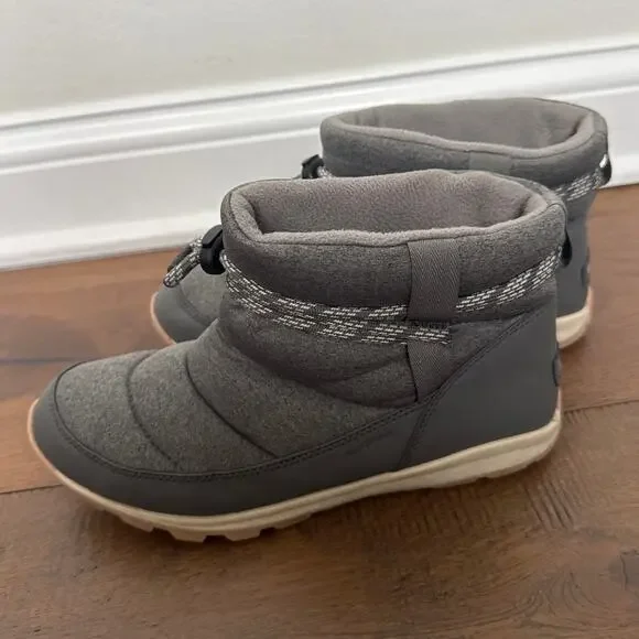 Sorel Whitney Short Puffer Ankle Boot Gray Womens Size US 9 - Picture 4 of 8